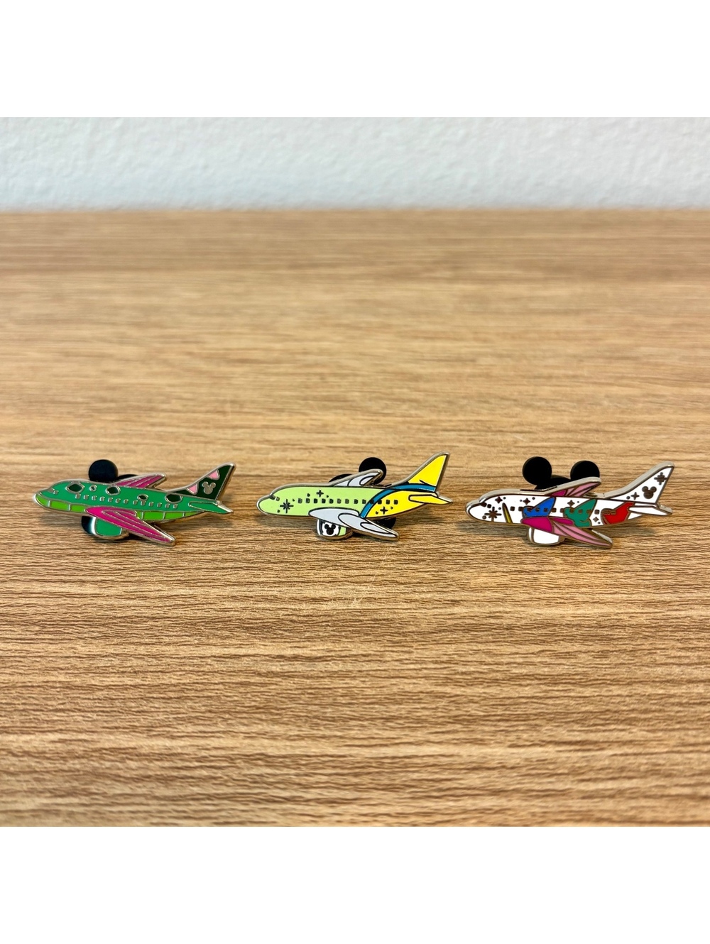 Disney Airplane Pins: Elliot Chaser Pete’s Dragon, Sleeping Beauty, Tinkerbell